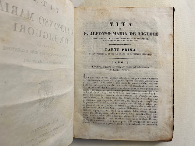 Vita di S. Alfonso Maria De Liguori fondatore della Congregazione del Ssmo Redentore e vescovo di S. Agata De' Goti
